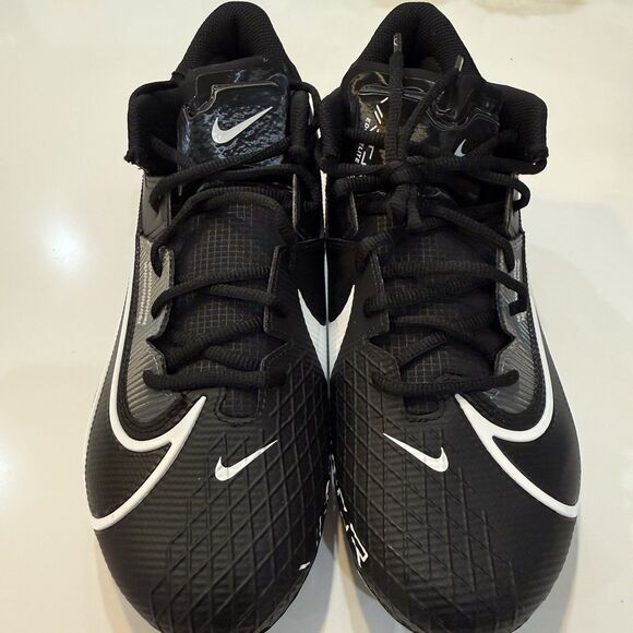 Nike Vapor Edge Pro 360 2 Football Cleats Black White Men\'s 12 Wide New
